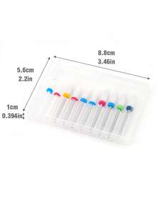 10 件/盒陶瓷美甲钻头专业旋转毛刺电动 DIY 美甲修脚适用于丙烯酸凝胶工具配件 - 彩色 - 查看 5