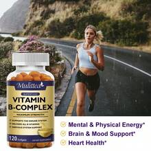 MULITTEA (2 Pack)Vitamin B Complex Capsule - With Vitamin C,B12,B6,B2 - Reduce Stress & Energy Complex Supplement - 120 Capsules - 2 Pack(240pcs) - 查看 7