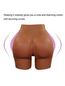 Silicone Butt Lifting Shorts, High Waist Shaping Biker Shorts, Unisex, Thickened Design, Lift Buttocks & Peach Butt, Suitable For Daily Wear & Sports, Confident Shaping