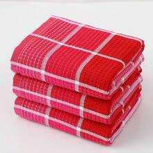 4 Stücke große Küchen-Geschirrtücher, 16 Lnch X 26 Inch, saugfähige Baumwoll-Küchentücher in leuchtenden Farben, ideal zum Abwaschen und Trocknen von Geschirr und Haushalt