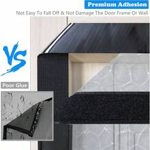 Magnetic Thermal Insulated Door Curtain, Waterproof EVA Door Cover, Fit Doors Size Up To 38x82Temperature Insulated Doorway Curtain Partition, Patio Self - Closing Doors Net Screen - Phù hợp với kích thước cửa 38"X82" - Xem 7