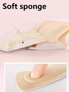 6pcs/2pcs De Plantillas Acolchadas Engrosadas, Protectores De Talón, Antideslizantes Y Amortiguadores, Adecuados Para Tacones Altos, Zapatos De Vestir, Adecuados Para Caminar, Correr. - Multicolor - Ver 6