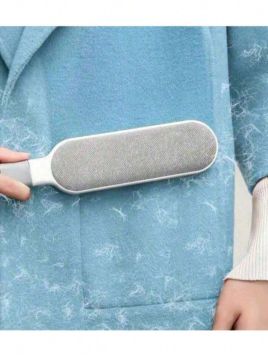 1 件可重复使用的除尘刷，双面宠物毛发去除器，手动静电除毛刷，适用于猫、衣服、沙发、家具、床上用品、地毯，耐用聚丙烯材料，无需电源 - 彩色 - 查看 1