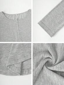 Camiseta de manga larga de punto ajustada y sexy de estilo coreano de otoño Nora Noon