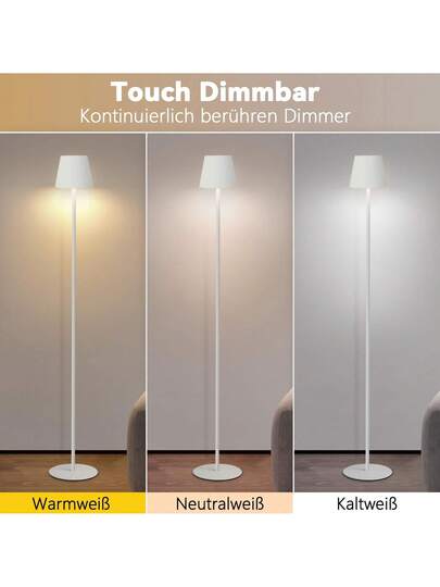 Vloer Lamp Living Room LED Dimmable St ing Verlichting Moderne USB Rechargeable Wit Temperatures, Bedroom, Study Office 125 Cm view 2