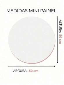 Capa Para Painel Redondo Sublimada – Decoração de Festas Aniversários "A Magia das Flores" 1,50m - 50cm - Multicolorido - Visão 6