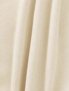 女式超大圆领长袖休闲运动衫，绣有“圣诞姜饼面包店”图案，适合秋冬季的节日/丑陋圣诞运动衫 - 淺杏色 - 查看 4