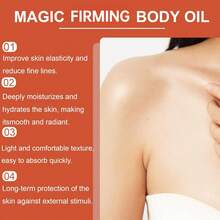 Magic Body Firming Oil–Tightening & Hydrating For Arms, Legs, Stomach & Body | Natural Plant Oils With Sweet Almond Oil, Evening Primrose Oil, Rosehip, Vitamin E, Geranium, Lavender & Patchouli, Firms All Skin, | Lightweight, Non-Greasy, Nourishing Formula, Luxury Body Oil For Massage & Relax, For All Skin Types - Hot Pink - View 8