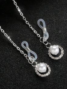 仿珍珠吊坠乳夹乳头链性感夜店装身体链配饰 - 彩色 - 查看 6