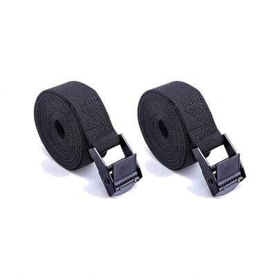 Premium Tie Down Nylon Strap - 2Pcs Cam Tie Down Straps Heavy Duty Secure Straps Up To 500 Lbs Capacity Motorcycle, Kayak, Canoe, Surfboard, Cargo, Boat, Trailer