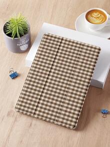 1 件简约双色格子平板电脑保护壳，适用于 Apple iPad 10.2 英寸 2021/2020、iPad 9/10 代、iPad Pro 11 英寸 2025、Galaxy Tab A8 10.5 英寸 2uawei Matepad 10.4，防震，笔架，睡眠/唤醒支持