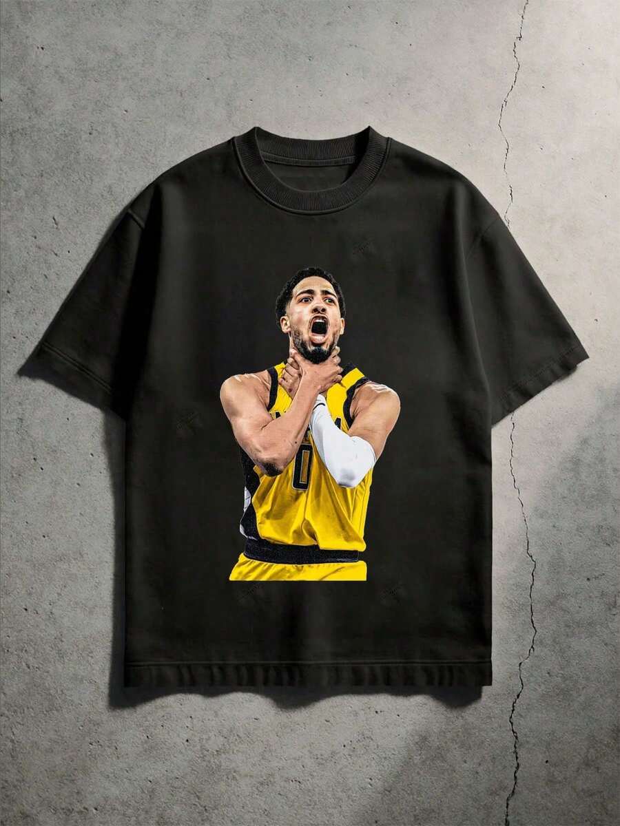 220g Pacers Halliburton Magic Cover T-Shirt - màu đen - Xem 1