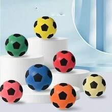 2个装新款畅销PU静音足球，室内静音弹力球，高弹力足球，提升家庭活动氛围而不打扰他人的最佳选择，深受足球迷喜爱。 - 彩色 - 查看 1