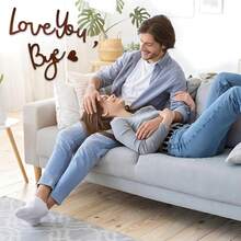 Love You Bye Wood Sign Home Decor,Above Door Topper Decoration,Boho Decor For Window Wall Express Love And Warm For Your Family Lovers,Wall Art Gift Hallway Entryway Door Decorations For House Office - C - View 2