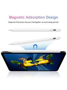 Tablet Stylus Aluminium Touch Screen Pen Drawing Universal For IPad Android Tablet Smartphone Computer Writing USB Charging Magnetic - 淡紫色 - 查看 10