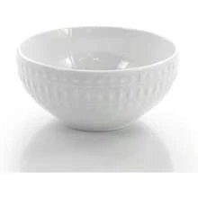 Hayes 16 Piece Square Porcelain Dinnerware Set In White - White - Round 2 - View 6