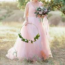 10-40cm Metal Floral Hoop Circle Rings Frame DIY Wreath Flowers Garland Hanging Ornaments Spring Wedding Party Decoration Supplies