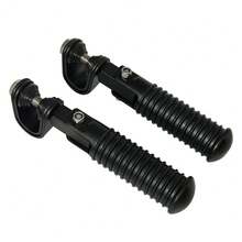 قاعدة قدم الدراجة النارية من سبيكة الألومنيوم المصنعة بتقنية CNC، قابلة للتعديل والطي، مانعة للانزلاق، تصميم إرجونومي، عالمية من 28 مم إلى 32 مم، مناسبة لدراجات هارلي وسوزوكي