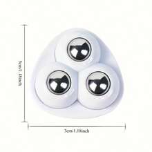 Ruedas mini de rodadura pesada con base giratoria de 360° - Instalación sin taladro, funcionamiento silencioso, cojinetes de acero inoxidable - Para muebles, armarios, cajas de almacenamiento, oficina, hogar, taller