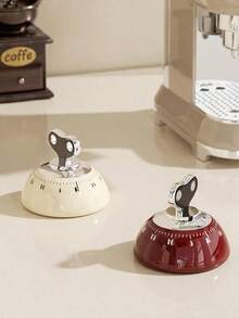 1pc Magnetic Kitchen Timer - Precision Countdown Timer With Strong Adhesive, Mechanical Desktop/Fridge Timer For Cooking, Baking & Studying (Easy-Read Dial) - Multicolor - View 8