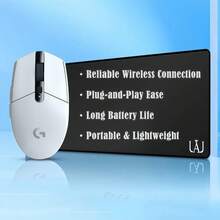 Logitech G304 Wireless Mouse, Lightweight Design, Programmable Buttons, Plug-And-Play, Simple And Portable, Suitable For Small And Medium Hands, White - White - View 6
