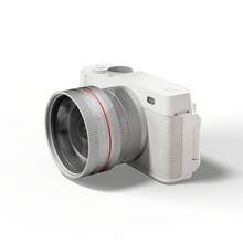 2K Digital Camera With 48MP Multi-Filter 16X Zoom Anti Shake, 3" LCD Screen Compact Vlogging Camera With 32G SD-Card, White