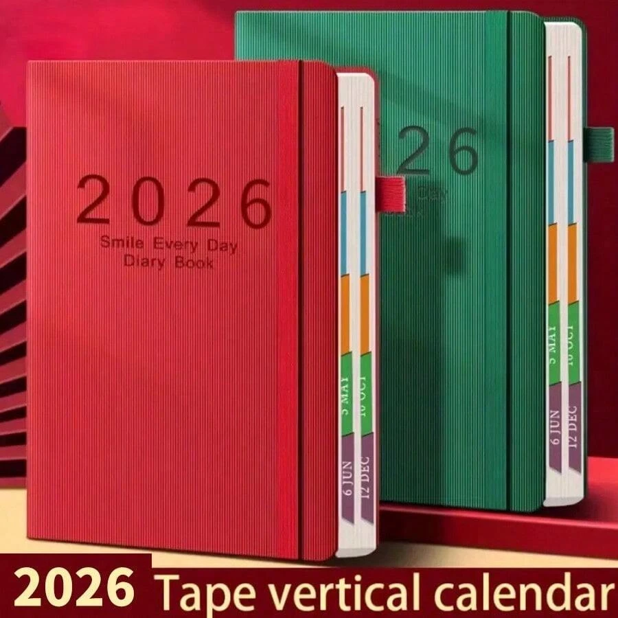 دفتر مخطط يومي مغلف بغلاف صلب مربوط بحلزون 400 صفحة، مفكرة تخطيط يومي، إدارة الوقت وتتبع الانضباط الذاتي، مخطط 365 يوم للمكتب والمدرسة، لوازم مدرسية، عودة إلى المدرسة