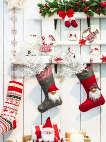 20pcs-Christmas Tree Picks Sprays 10.24 Inch Glitter Artificial Pine Leaves Cedar Stems Faux Pine Needles Greenery Cedar Branches Ornament For Home Garland Wreath Winter Decor(White)