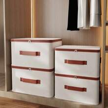 1PC Bedroom Clothes Storage Box, Household Covered Storage Box, Clothes And Blankets Sorting Box, Miscellaneous Storage Artifact - 42L - View 11