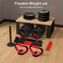 4-In-1 Multifunctional Dumbbell Set With Kettlebell Lever Free Weight 20 Kg - Variant - View 3