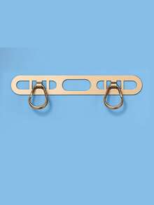 2pcs Metal Ultra-Thin Anti-Lost Backplate, Stainless Steel Clip-On Phone Lanyard Clip, Double Buckle Pad (2 Styles Of Pads Randomly Sent, See Details) - Multicolor - View 16