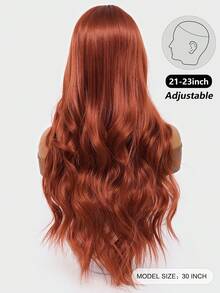 clouder Orange Brown Extra Long Curly Wig 30 Inch Cosplay Wig Halloween Christmas Wig Elegant Soft Matte Hair Loose Curls Casual Outing Street Punk Wig Rock Wig Fluffy Natural Cool Girl Synthetic Heat-Resistant Fiber Wig Suitable For Women Daily Party Wig Music Festival Wig Avant-Garde College Style Wig Modern Fashion Gothic Wig - 橘色 - 查看 5