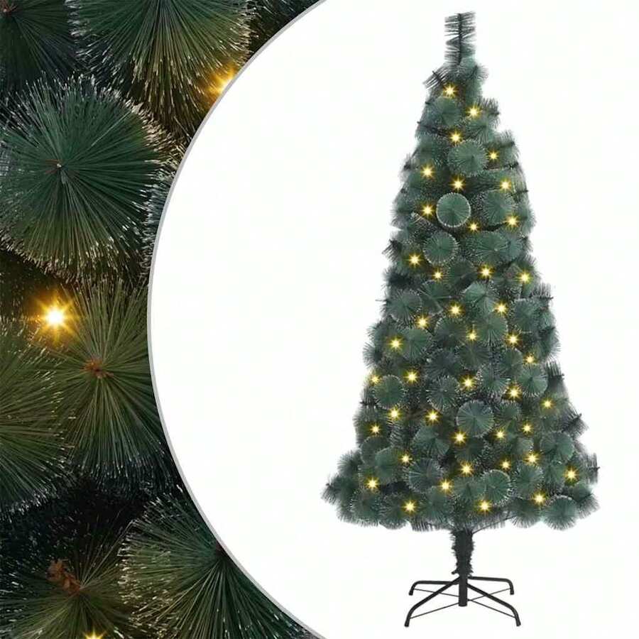 Albero di Natale artificiale Larryhot verde 40 x 40 x 180 cm PET, stile di decorazione festiva, molto adatto per Natale, Halloween e altre feste
