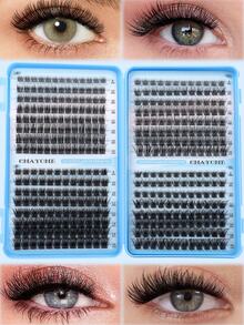 392 Personal Eyelash Book Cluster Extended False Eyelashes DIY At Home Cluster Eyelash Extended Makeup, Rzęsy, Rzęsy, Eyeliner Cluster, Cluster Eyelash, Naturalne, Puszyste Sztuczne Rzęsy, Odpowiednie Na Halloween, Boże Narodzenie, Makijaż