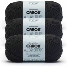 Premium Mercerized Cotton Yarn 3 Pack 173 Yards Each Soft Durable Knitting Crochet Thread Country Blue Color Quick-Dyeing Beginner Expert Use Scarves Blankets Home Decor Craft Projects - 黑色 - 查看 1
