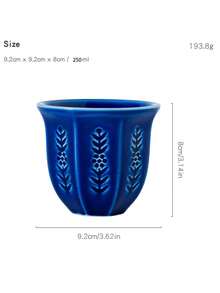 1個中東陶瓷杯，濃縮咖啡杯，土耳其咖啡杯，阿拉伯咖啡杯 - 250ml/8.5oz 花卉圖案，啞光釉 - 可洗碗機 濃縮咖啡、抹茶、茶杯 - 優雅北歐餐具，沙烏地阿拉伯國慶日禮物 - 彩色 - 查看 15