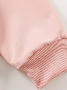 女童可爱卡通游戏动物人物印花连帽衫女童童趣长袖连帽卫衣秋冬学生青少年女童服装 - 粉色 - 查看 6