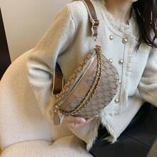 Geantă de piept virală la modă pentru femei - Geantă crossbody cu lanț premium în formă de diamant