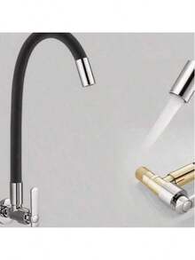 El grifo de primera marcha todo de cobre negro con un tubo de silicona de 50 cm de largo y una interfaz universal de 4 puntos es adecuado para cocinas y baños familiares, y el material todo de cobre es duradero, y el agua espumosa es suave, lo cual es adecuado para amas de casa y propietarios de decoración.