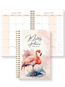 Trees Planificator lunar spiralat A5 2026.1-2026.12 – Calendar 2026 pentru tot anul, cu notițe, liste de activități și pagini cu prezentare generală lunară – Excelent pentru birou, școală și casă, accesorii pentru birou, cadouri de Halloween