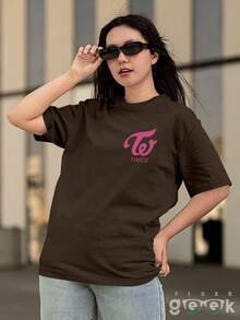Camisa Camiseta Twice Kpop Momo 96 Personalizada Ref 1663 FLUXOGEEK - Marrom - Visão 6