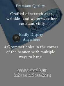 1 لافتة فينيل مخصصة - شخصنة بصورتك/نصك/شعارك، عالية الجودة وطويلة الأمد، مقاومة للماء والتلاشي، مثالية للاحتفالات والأحداث والديكورات. مناسبة للأعياد والزفاف والفعاليات الشركية ومعارض التجارة والمهرجانات. التقاط اللحظة، إضفاء الطابع الخاص على مساحتك، مناسبة للاستخدام الداخلي والخارجي.