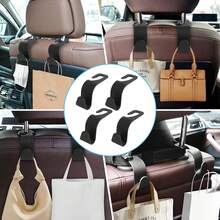 POKYGO 2 Pcs Relleno de Espacio para Asiento de Coche,Llenar los Huecos Entre el Asiento y la Consola, con 4 Ganchos de Almacenamiento para Coche, Ajuste Universal para Coches,SUVs y Camiones - negro - Ver 6
