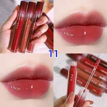 1pc Gege Bear Glossy & Matte Finish Lip Gloss, 5 Color Options, Long-Lasting, Moisturizing, Velvet Texture, Brightening