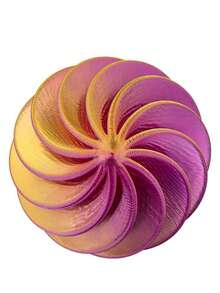 1pc 3D Fidget Ring Spinner Toy For Adults, Creative & Portable