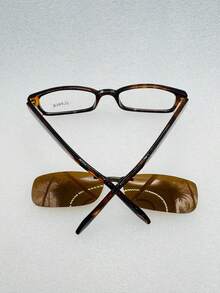 1 Piece Eyeglass Frame, Clip-On, 2 In 1, PROMOTION - 豹紋-P - 查看 3