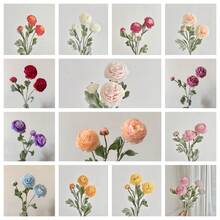 1PC/4PCS Artificial Austin Rose Bundle Simulation Peony Long Stem Artificial Flower Suitable For Home Vase Office Wedding Engagement Flower Arrangement Anniversary Date Mother's Day Birthday Gift Gifts Graduation - 3 Peonies - View 5