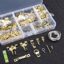 190pcs Picture Hanging Nails, Reinforced Size Wall Trim Nails For Hanging Picture Framing Kits Hanging Hardware Tools Hooks Claw Drywall Nails(1pc)