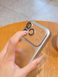 Ốp lưng 17 Pro Max, mỏng, trong suốt, cứng cáp, bảo vệ ống kính camera, tương thích với iPhone 17 Pro, thiết kế tối giản, phù hợp cho cả nam và nữ. - Bạc - Xem 3