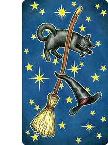 Hochwertige Papier-Materialien Tarotkarten "Everyday Witch", Familienunterhaltungsspielkarten, Spaß Wahrsagespiel Kartendecks für Anfänger Frauen